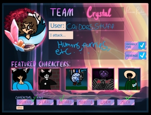 Team Crystals Card