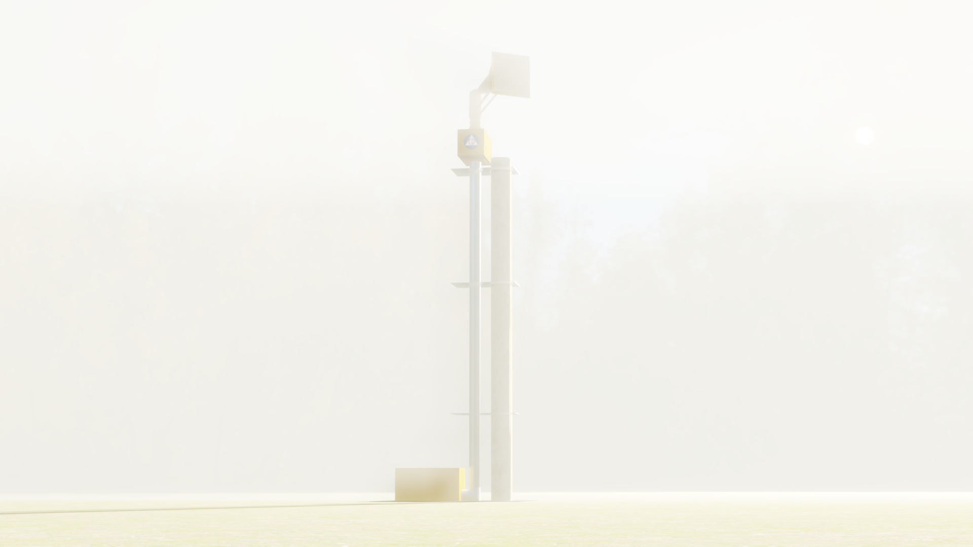 Federal Signal Thunderbolt Siren 1000T in the fog.